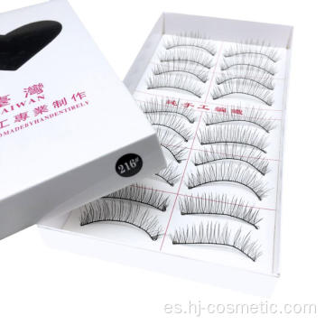 3 estilos diferentes Coreanas PBT fibra Seda coreana pestañas postizas 10 pares / caja